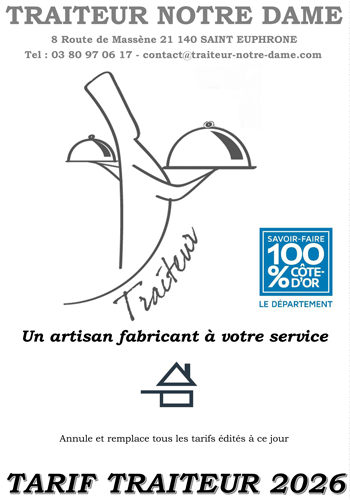 Téléchargez notre carte traiteur 2026...